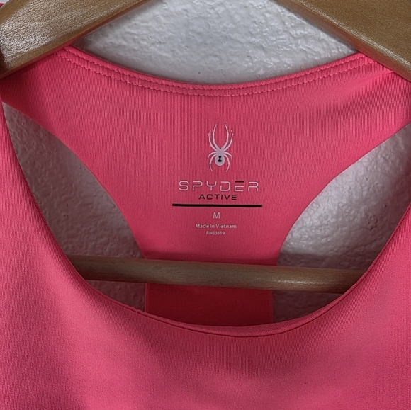 Spyder sports bra with pads, hot pink, size M - Picture 2 of 7